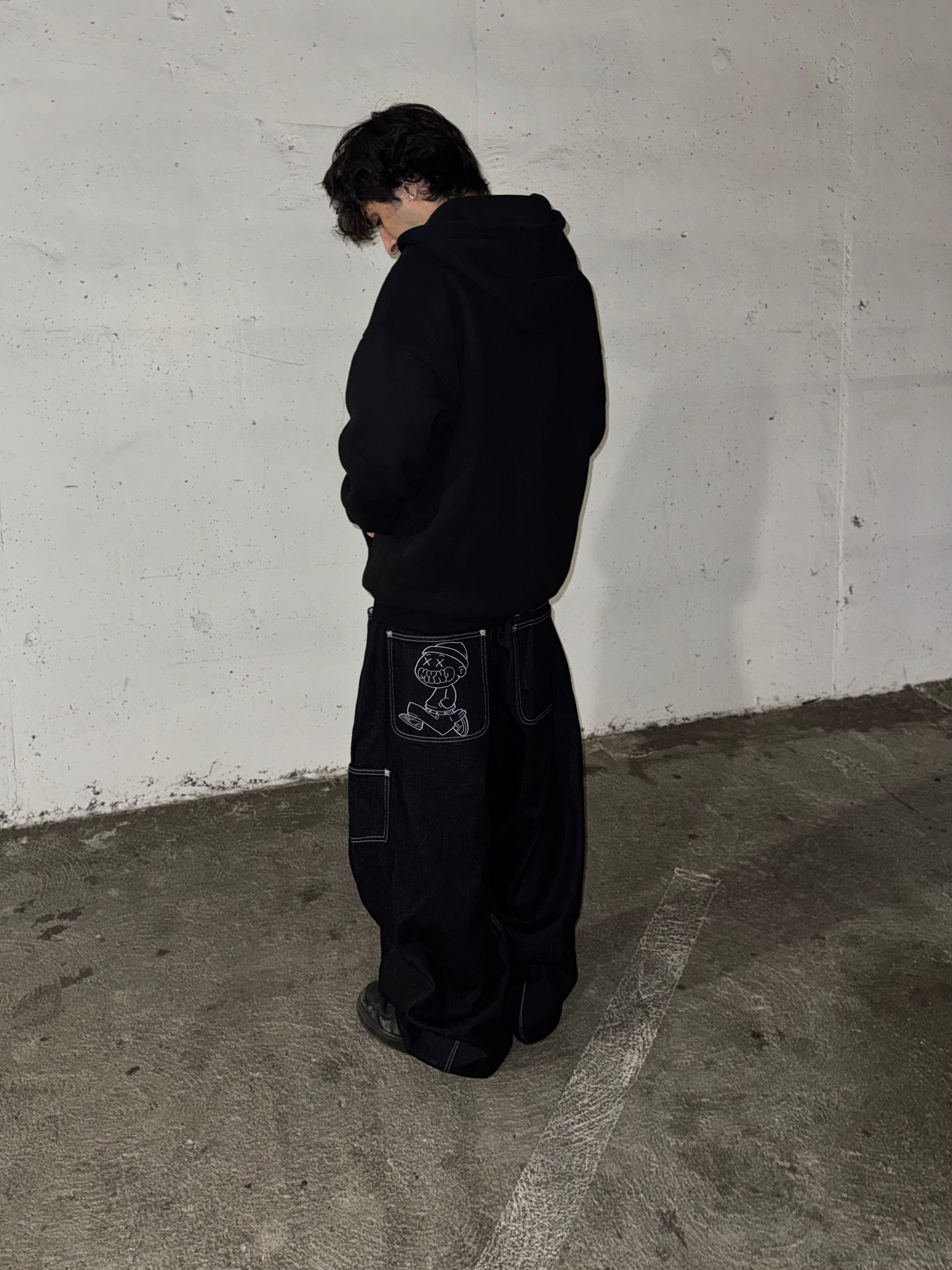 PREORDER Myndskape Happy Mynd Double Knee Baggy Denim Jeans